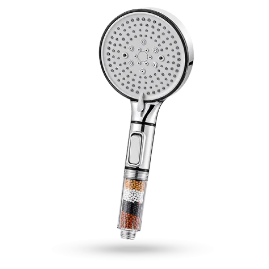 Pommeau de douche filtrant AqualisPure vu de face